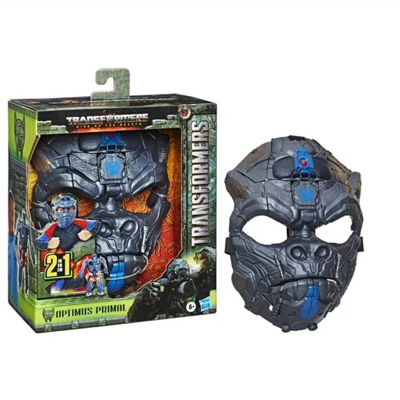 Transformers Toys: Rise of the Beasts Movie Optimus Primal 2-in-1 Mask - Picture 1 of 5